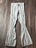 Gray knit pants