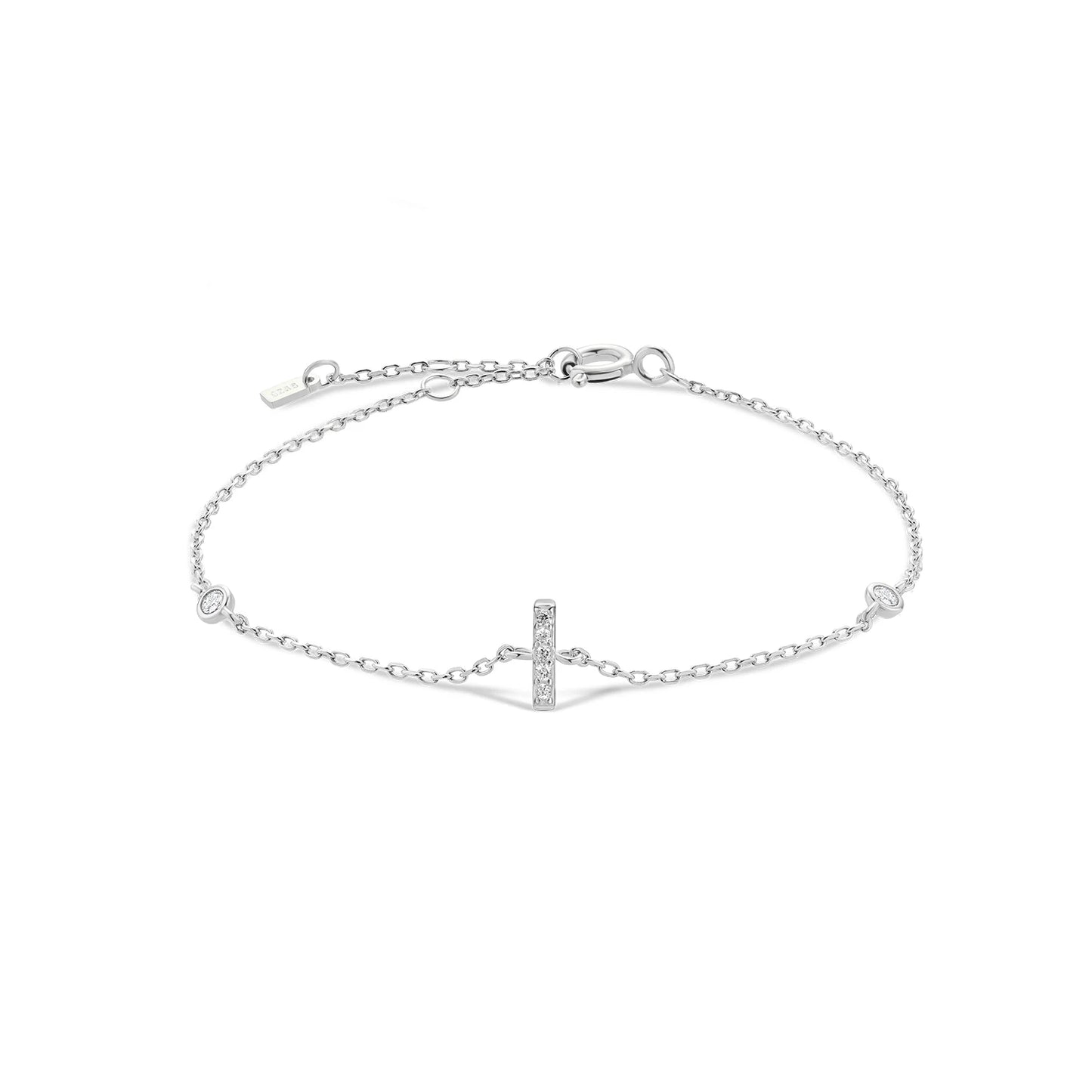 925 Sterling Silver Initial Bracelet (26 Letters)