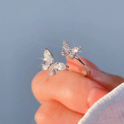 925 Sterling Silver Butterfly Ring